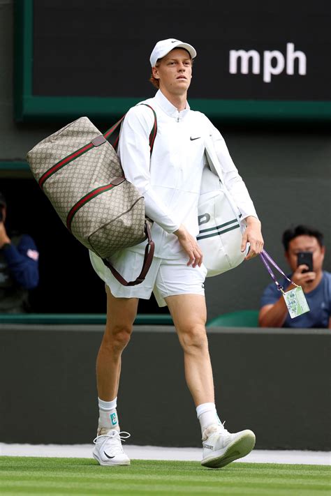 jannik sinner wimbledon bag.